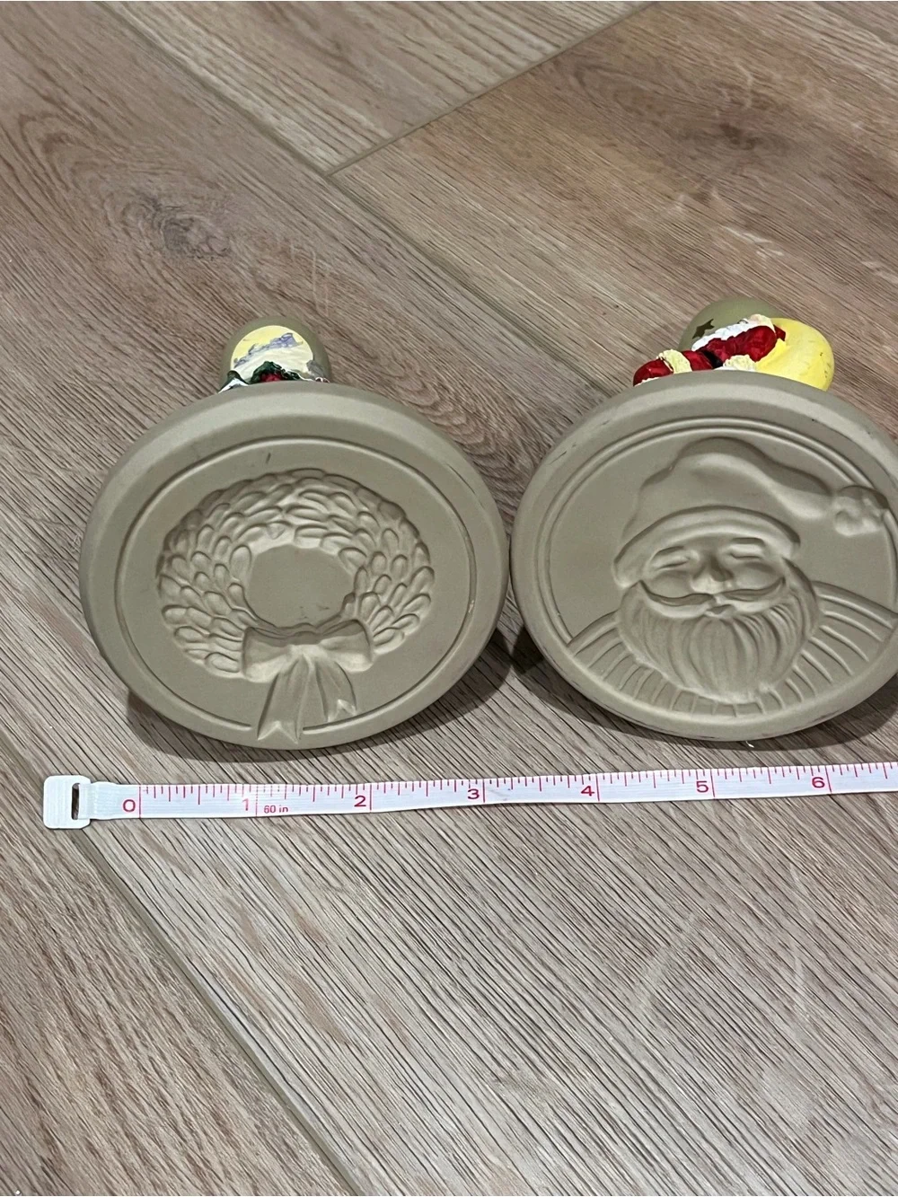 Brown Bag Cookie Art Set of 2 Christmas Cookie Stamps - 1999